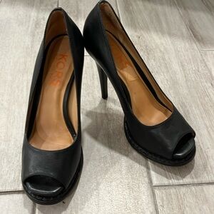 Michael Kors peep toe stiletto